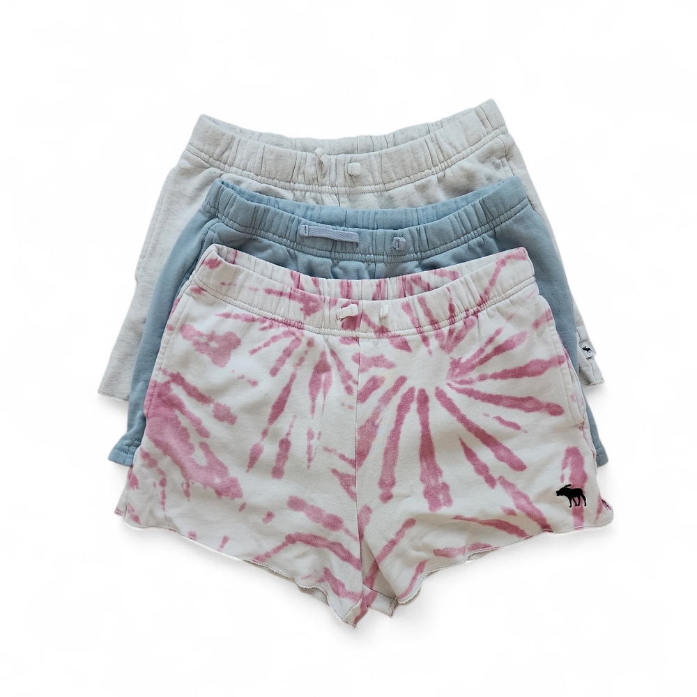 Abercrombie Kids Sweat Shorts Bundle | Size 13/14 | Set of 3 | Drawstring Waist